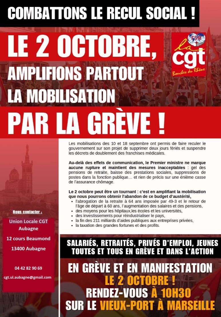 Combattons le recul social !