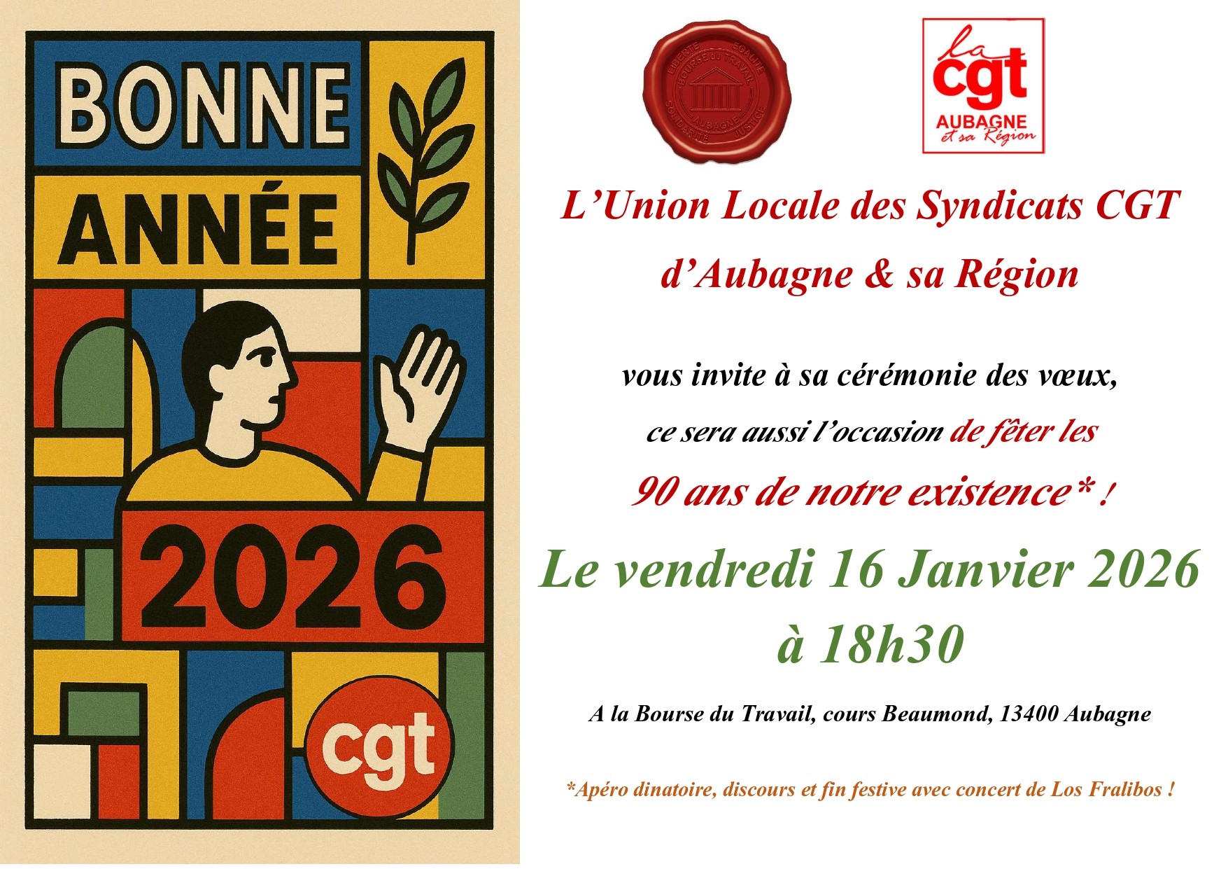 Voeux de l&rsquo;Union Locale