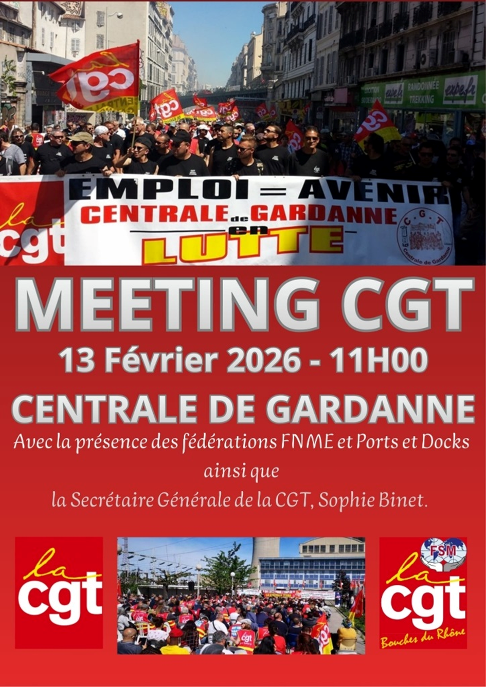 Meeting CGT à Gardanne